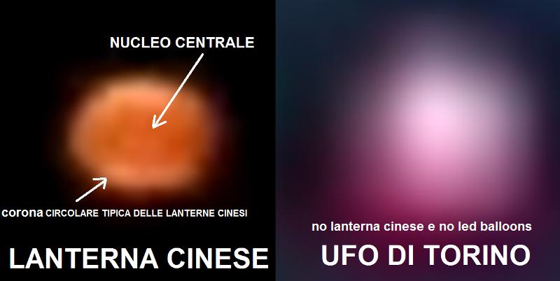 UFO DI TORINO DI SANTO STEFANO. NON ERA UNA LANTERNA CINESE E NEMMENO UN LED BALLOONS